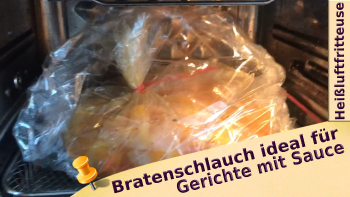 Du wirst es lieben. Bratenschlauch und Heißluftfritteuse leckeres Gericht einfach zum nachkochen.