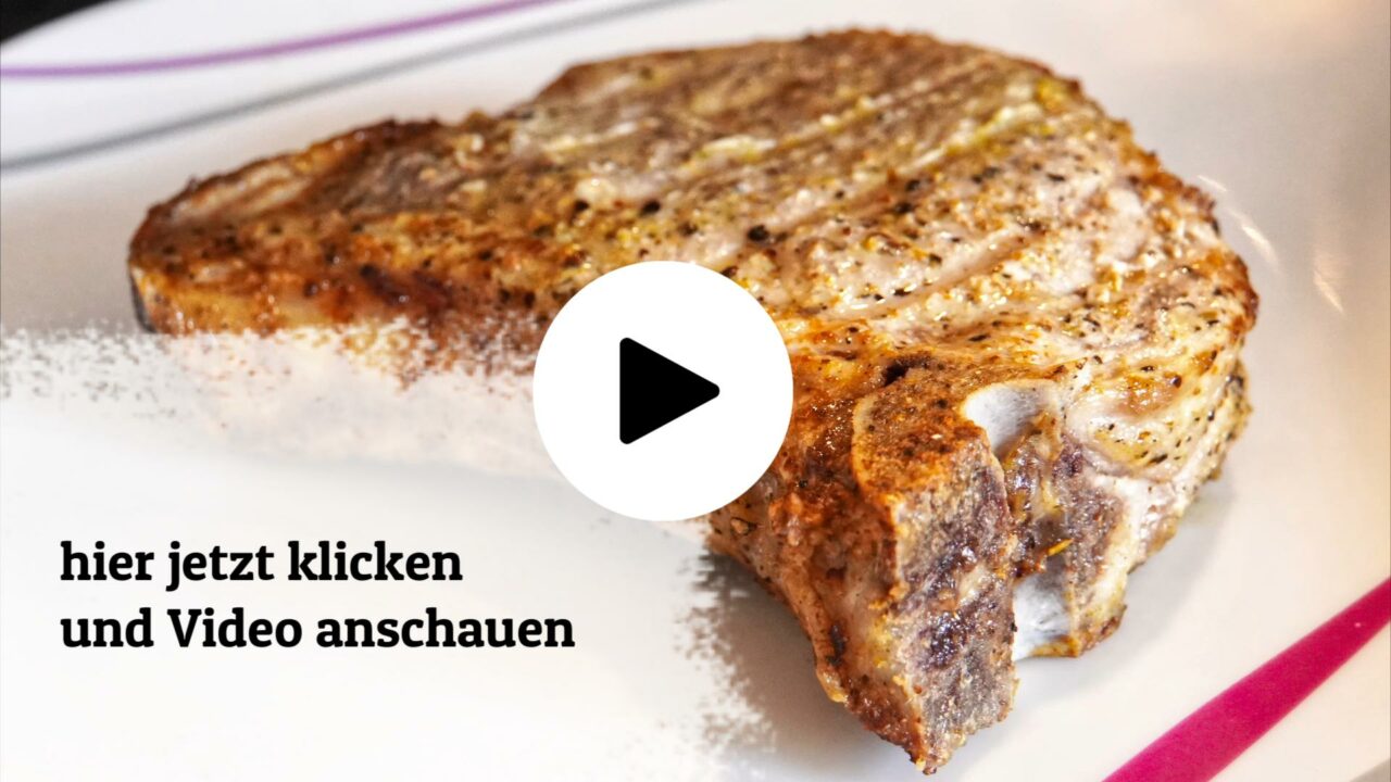 kotelett in der heißluftfritteuse zubereiten