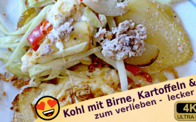 😍Hammer Weißkohlrezept | super lecker mit Birne & als Auflauf | preiswert kochen | Heißluftfritteuse