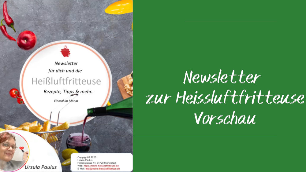 News zu Heißluftfritteuse Rezepte und mehr