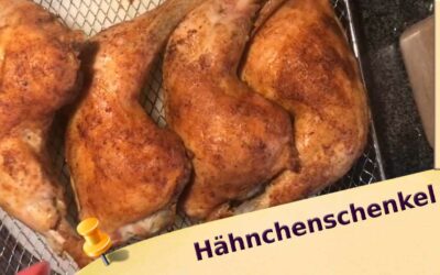 Knusprige Hähnchenschenkel aus der Heißluftfritteuse