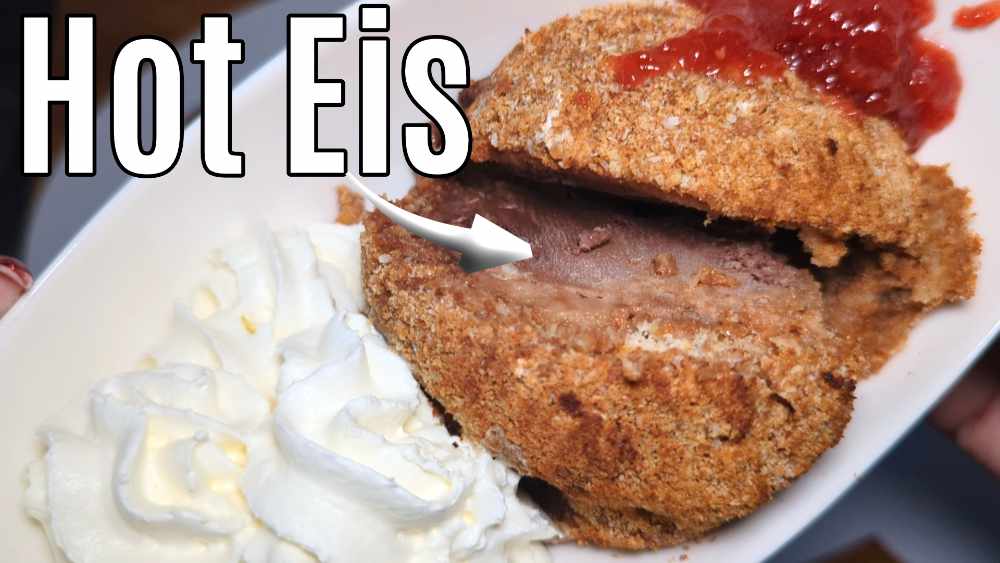 Gebackenes Eis aus der Heißluftfritteuse