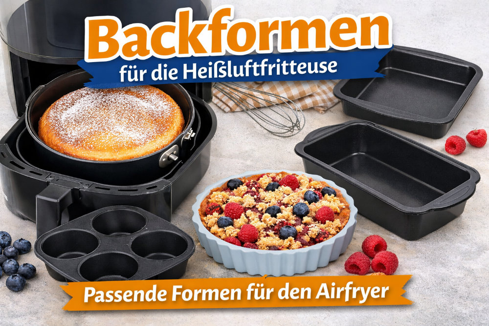 Backformen für die Heißluftfritteuse – welche Form passt wirklich?